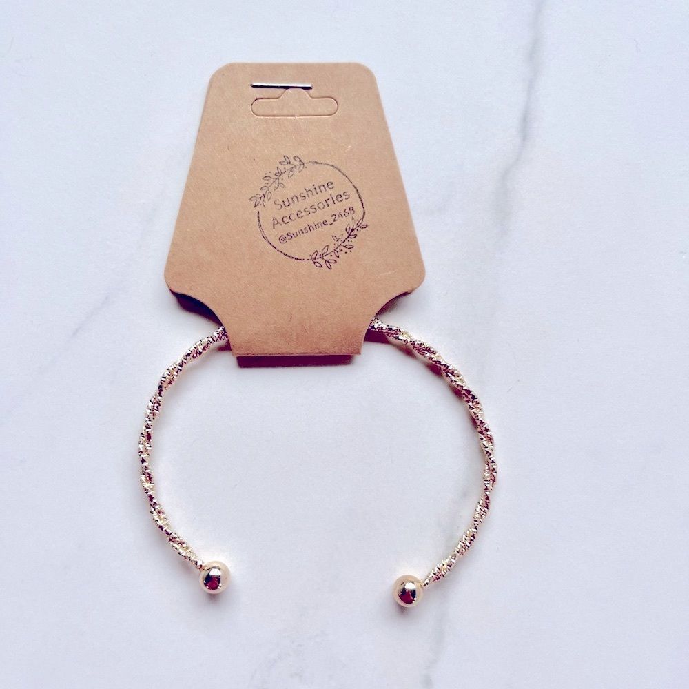 7/$30 TWISTED GOLD CUFF - Picture 2 of 6